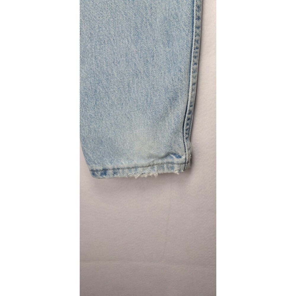 Chic Womens 12 23x26 Waist Blue Jeans Light Wash High Waist Tapered Leg Vintage - Picture 5 of 8